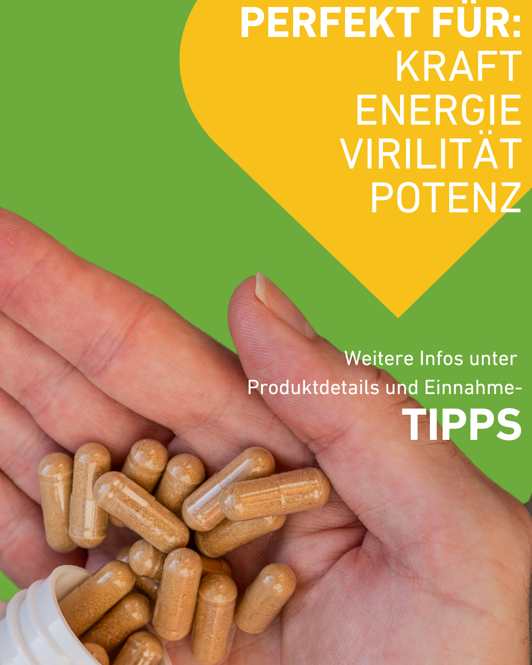 Manneskraft, Kapseln, Natürlicher Männer Potenzmittel, Libido steigern, Testosteron steigern natürlich, Vitalität und Energie, Vitamin C, L-Arginin, Zink, Selen, Anregende, Koffein, Maca, Tribulus, Kürbis, Bockshornklee, Multivitamine für Männergesundheit, Supplement Hochdosiert, Gesundheit, Österreich, Qualität, Supplement, Qualitätsversprechen, Apothekenqualität, Apotheke, Booster, sexuelle Leistungsfähigkeit, Erektionsstörungen, Erektionsprobleme, Virilität, Kraft, Energie, Einnahmetipps, Einnahme