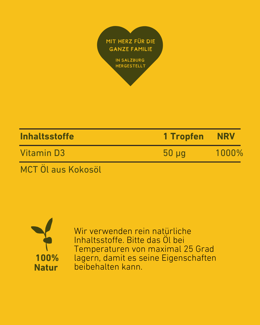 Vitamin D3 Tropfen für tägliche Unterstützung der Gesundheit, Haut- und Stimmungspflege, Immunsystem und Knochenstärkung, Ergänzung, Supplement, Wirkung, Haare, Kinder, Sonnenvitamin, Schwangerschaft, Müdigkeit, Winter, Depression, Mangel, Apothekenqualität, Hochdosiert, regional, Österreich, Knochen stärken, österreichische Wertschöpfung, Erkältung, Qualitätsversprechen, studienbasiert, Natur, Kokosöl