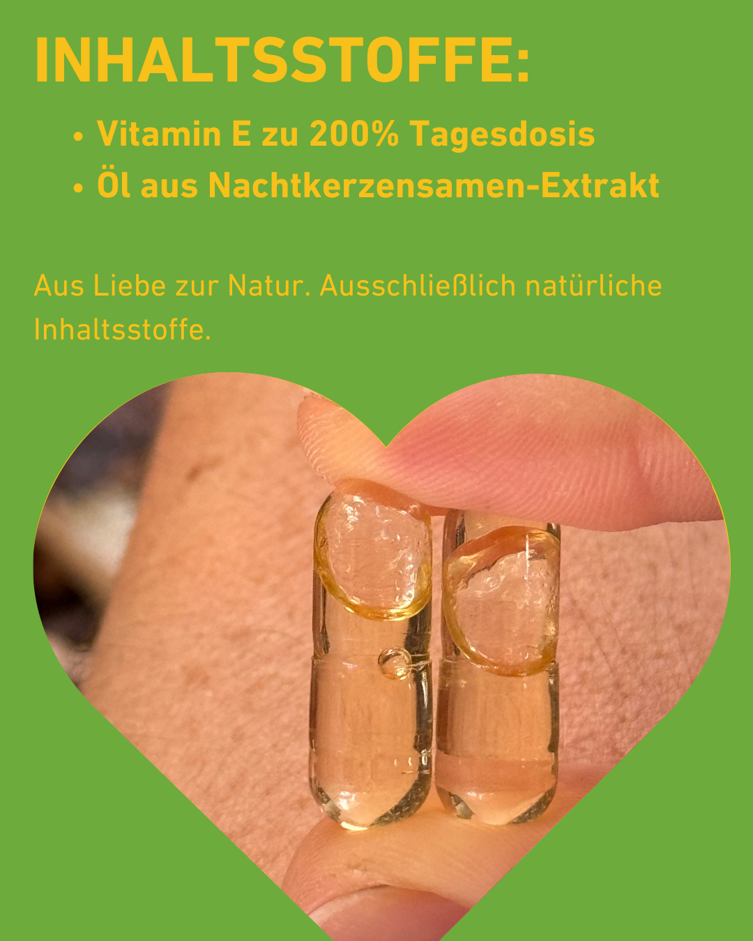 Hochwertiges Nachtkerzenöl  für Hautpflege und Hormonbalance,  Quelle für nährstoffreiches Öl, für Neurodermitis und Haarpflege, Wirkung, Hormonhaushalt, Pflege für die Haut, Neurodermitis oder Akne, Hormonelle Balance: PMS- und Wechseljahrs, Zyklus Beschwerden, Natürliches Wohlbefinden: gesunde Haare und Nägel, Haarkur, Supplement, Gesundheit, Kapseln, Inhaltsstoffe, natürliche Inhaltsstoffe, Natur